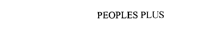 PEOPLES PLUS