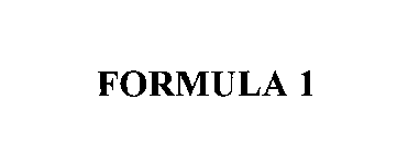 FORMULA 1