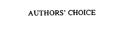 AUTHORS' CHOICE