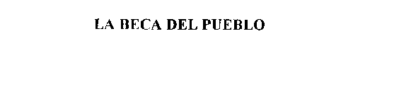 LA BECA DEL PUEBLO