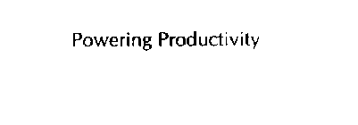 POWERING PRODUCTIVITY