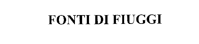 FONTI DI FIUGGI