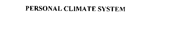 PERSONAL CLIMATE SYSTEM