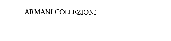 ARMANI COLLEZIONI