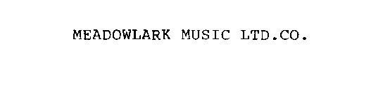 MEADOWLARK MUSIC LTD.CO.