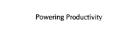 POWERING PRODUCTIVITY