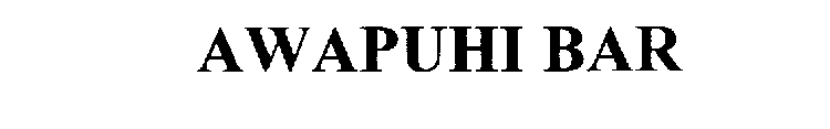 AWAPUHI BAR