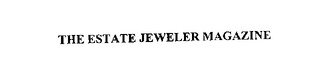 THE ESTATE JEWELER MAGAZINE