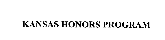 KANSAS HONORS PROGRAM