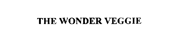 THE WONDER VEGGIE