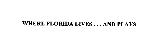 WHERE FLORIDA LIVES ... AND PLAYS.