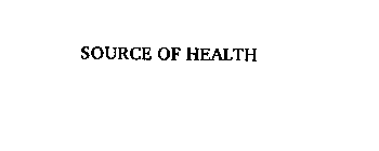 SOURCE OF HEALTH