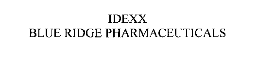 IDEXX BLUE RIDGE PHARMACEUTICALS