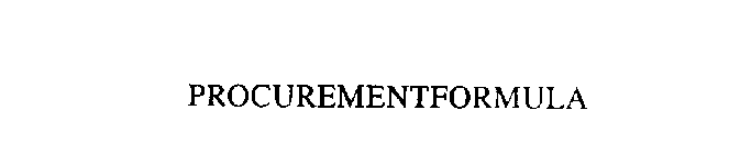 PROCUREMENTFORMULA