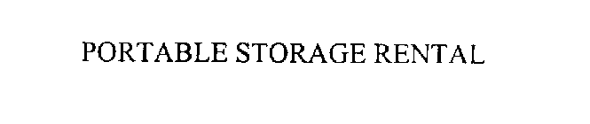 PORTABLE STORAGE RENTAL