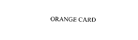 ORANGE CARD