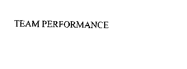 TEAM PERFORMANCE