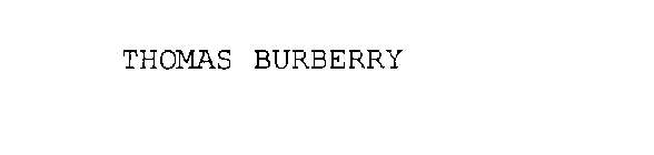 THOMAS BURBERRY