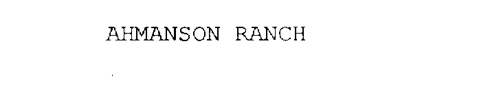 AHMANSON RANCH