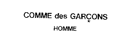 COMME DES GARCONS HOMME