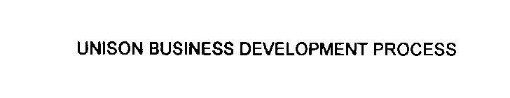 UNISON BUSINESS DEVELOPMENT PROCESS