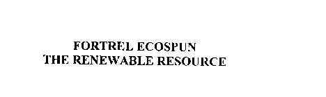 FORTREL ECOSPUN THE RENEWABLE RESOURCE