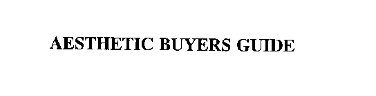 AESTHETIC BUYERS GUIDE