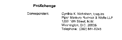 PROXCHANGE