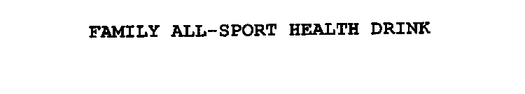 FAMILY ALLSPORT HEALTH DRINK