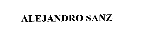 ALEJANDRO SANZ