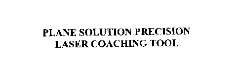 PLANE SOLUTION PRECISION LASER COACHINGTOOL