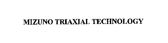 MIZUNO TRIAXIAL TECHNOLOGY