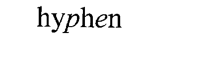 HYPHEN