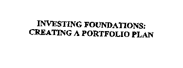 INVESTING FOUNDATIONS: CREATING A PORTFOLIO PLAN