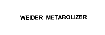 WEIDER METABOLIZER