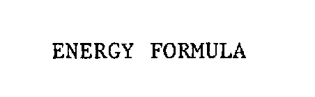 ENERGY FORMULA