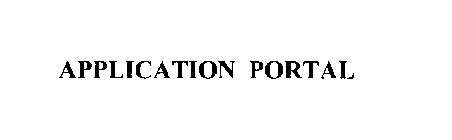 APPLICATION PORTAL