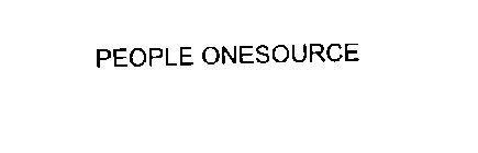 PEOPLE ONESOURCE