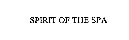 SPIRIT OF THE SPA