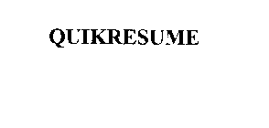 QUIKRESUME