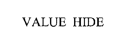 VALUE HIDE