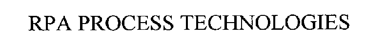 RPA PROCESS TECHNOLOGIES
