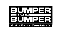 BUMPER TO BUMPER AUTO PARTS SPECIALISTS