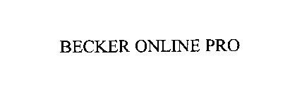 BECKER ONLINE PRO