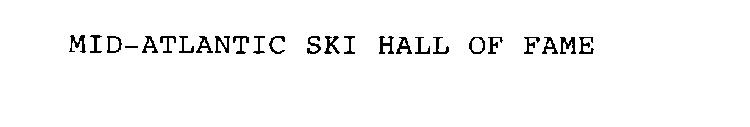 MID-ATLANTIC SKI HALL OF FAME