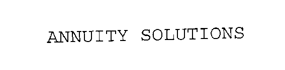 ANNUITY SOLUTIONS