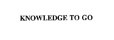 KNOWLEDGE TO GO
