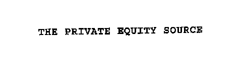 THE PRIVATE EQUITY SOURCE