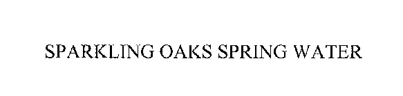 SPARKLING OAKS SPRING WATER