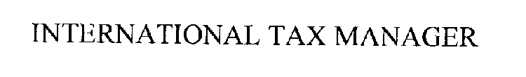 INTERNATIONAL TAX MANAGER